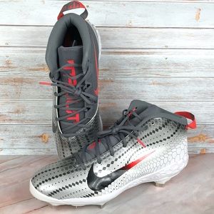 NWOB Nike Zoom Trout 856 Men’s Baseball Cleats Gray Fish Scale